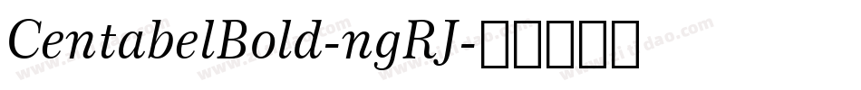 CentabelBold-ngRJ字体转换