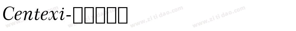 Centexi字体转换