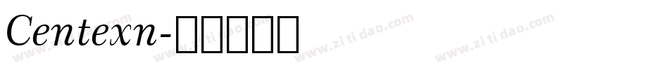 Centexn字体转换