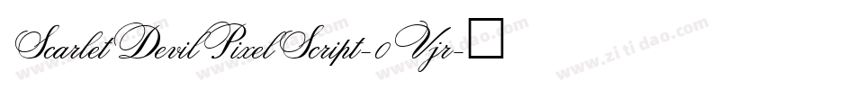 ScarletDevilPixelScript-0Vjr字体转换