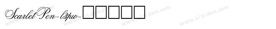 ScarletPen-l3pw字体转换
