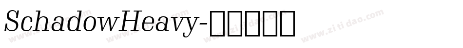 SchadowHeavy字体转换