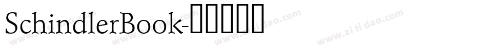 SchindlerBook字体转换