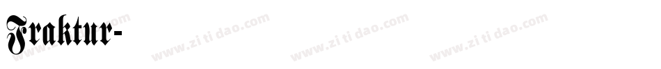 Fraktur字体转换