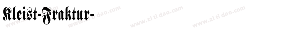 Kleist-Fraktur字体转换