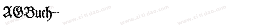 AGBuch字体转换