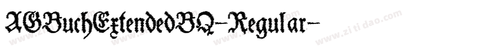 AGBuchExtendedBQ-Regular字体转换