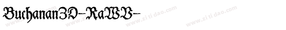 Buchanan3D-RaWV字体转换