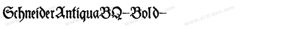 SchneiderAntiquaBQ-Bold字体转换