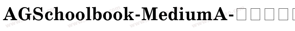 AGSchoolbook-MediumA字体转换