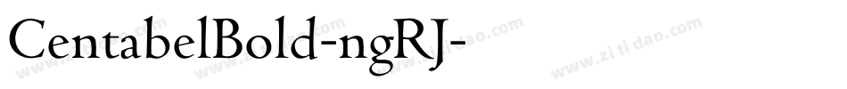 CentabelBold-ngRJ字体转换