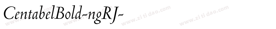 CentabelBold-ngRJ字体转换