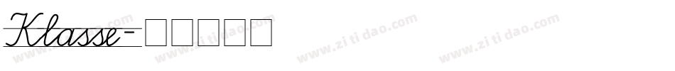 Klasse字体转换