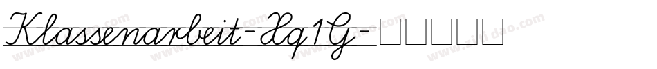 Klassenarbeit-Xq1G字体转换