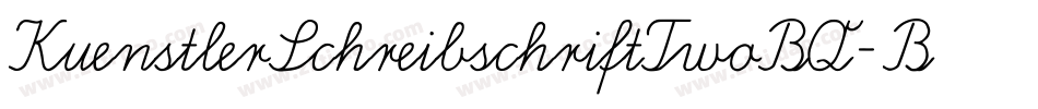 KuenstlerSchreibschriftTwoBQ-Bold字体转换