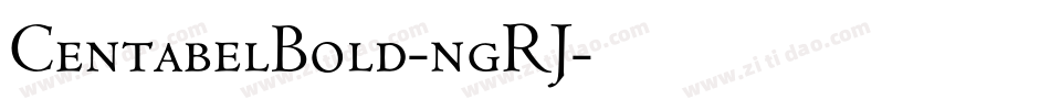 CentabelBold-ngRJ字体转换