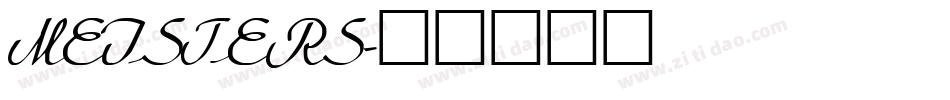 MEISTERS字体转换