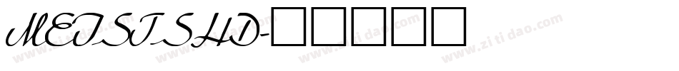 MEISTSHD字体转换