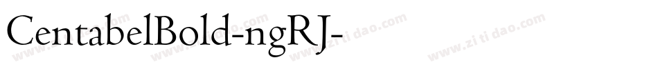 CentabelBold-ngRJ字体转换