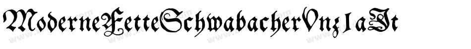 ModerneFetteSchwabacherUnz1aItalic-MOjv字体转换