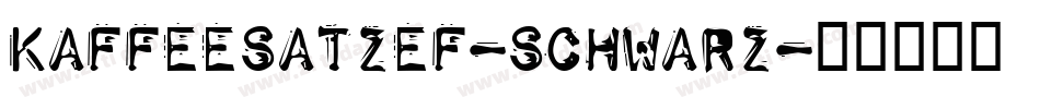 KaffeesatzEF-Schwarz字体转换