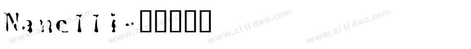 Nanelli字体转换