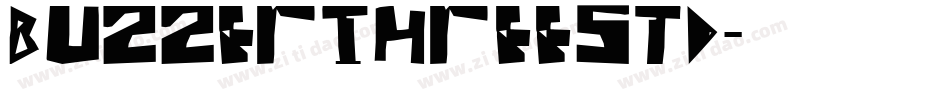 BuzzerThreeStd字体转换