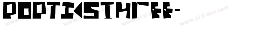 PopticsThree字体转换