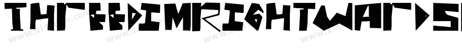 ThreeDimRightwardsRound字体转换
