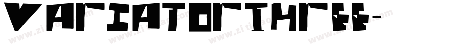 VariatorThree字体转换