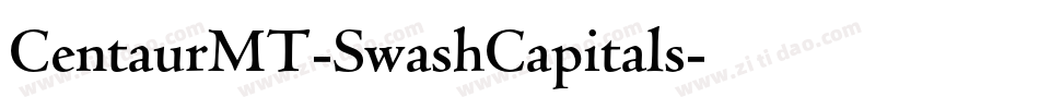 CentaurMT-SwashCapitals字体转换