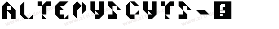 AltemusCuts字体转换