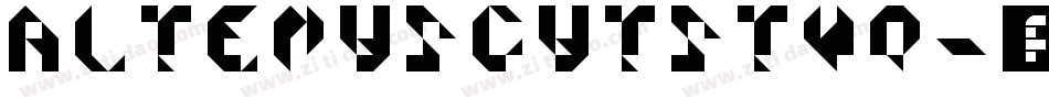 AltemusCutsTwo字体转换