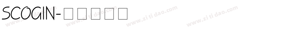 SCOGIN字体转换