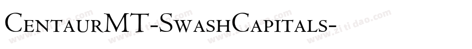 CentaurMT-SwashCapitals字体转换