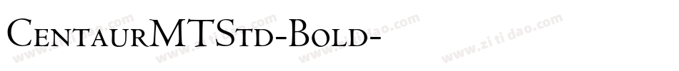 CentaurMTStd-Bold字体转换