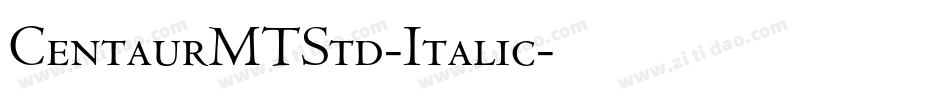 CentaurMTStd-Italic字体转换