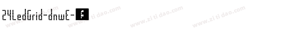 24LedGrid-dnwE字体转换