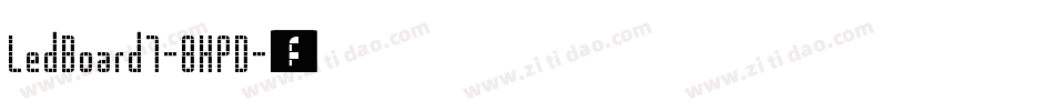 LedBoard7-8XPD字体转换