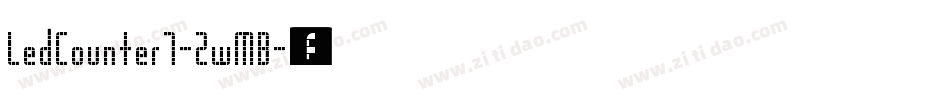 LedCounter7-ZwMB字体转换