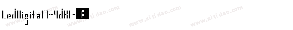 LedDigital7-4dXl字体转换