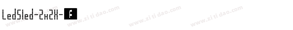 LedSled-2x2X字体转换