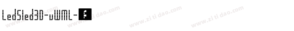 LedSled3D-vWML字体转换