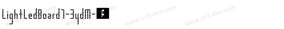 LightLedBoard7-3ydM字体转换