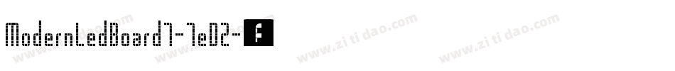ModernLedBoard7-1eDZ字体转换
