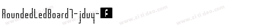 RoundedLedBoard7-jdvy字体转换