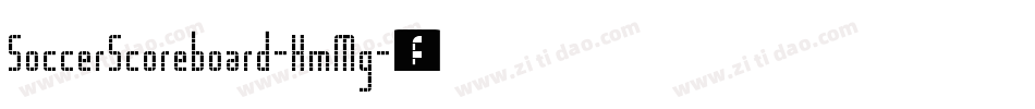 SoccerScoreboard-XmMg字体转换