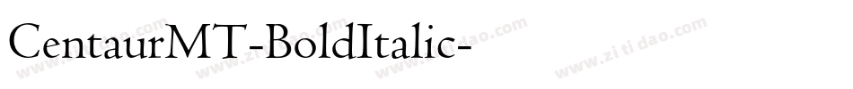 CentaurMT-BoldItalic字体转换