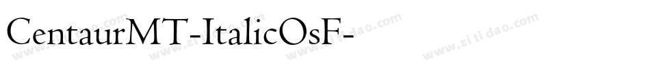 CentaurMT-ItalicOsF字体转换