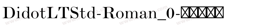 DidotLTStd-Roman_0字体转换